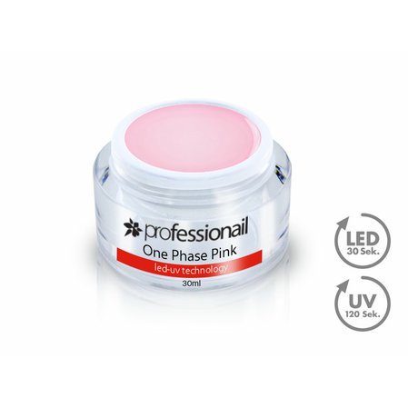 LED-UV egyfázisú rózsaszín zselé 30ml Professionail™