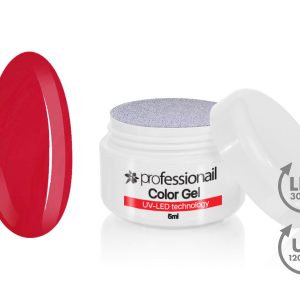 Red line zselék - Színes LED-UV zselé 5ml Professionail™ Fire Red