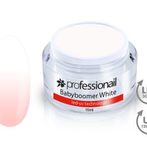 15ml - LED-UV zselé babyboomer-fehér 15ml Professionail™