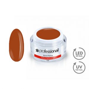 Színes LED-UV zselé 5ml Professionail™ Burnt Henna