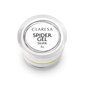 Spider LED-UV zselé - Spider LED-UV zselé 5ml Claresa ezüst