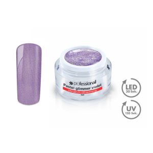 Színes LED-UV zselék - Pasztell LED-UV zselé 5ml Professionail™ Glimmer Violet