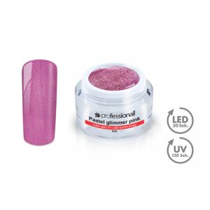 Pasztell LED-UV zselé 5ml Professionail™ Glimmer Pink